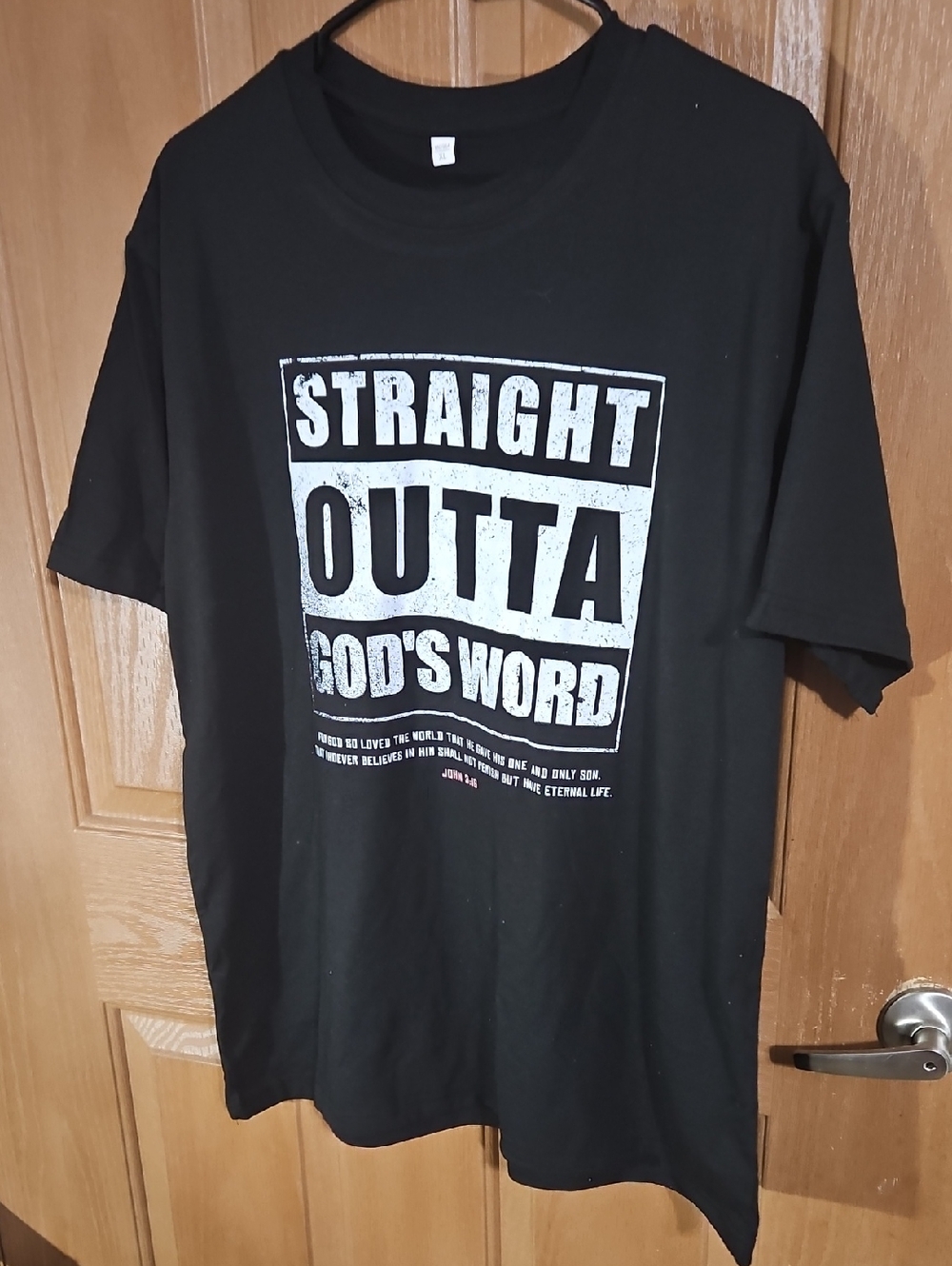 Straight Outta God's Word Graphic Tee - Black